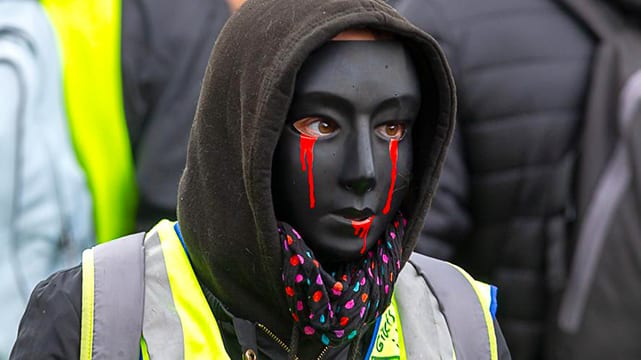 A Gilets Jaunes Protestor. Credit: Patrice Calatayu