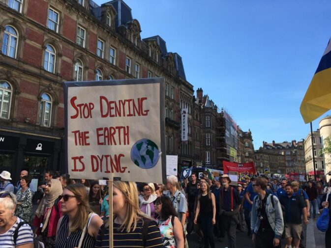 Climate strike protest